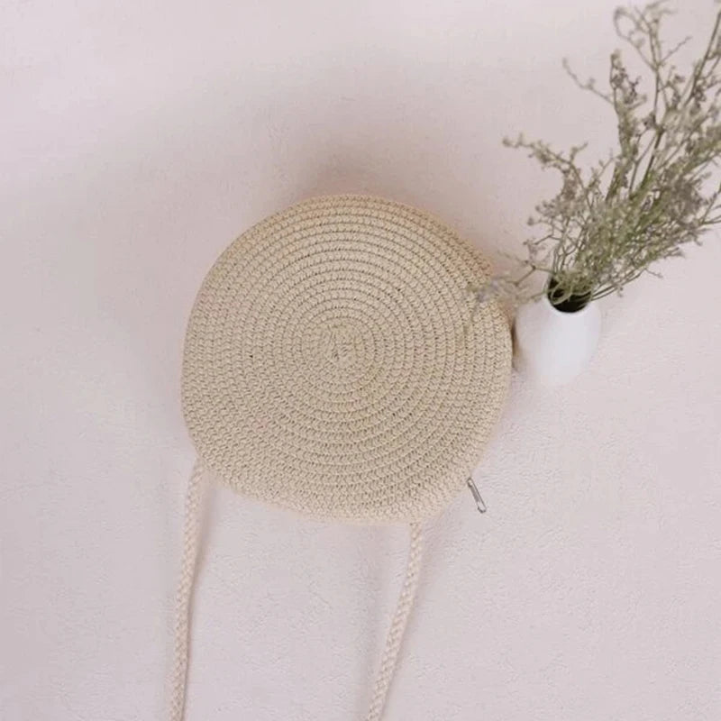 Bolsa de Palha Circular - Minimalista e Estilosa para o verão