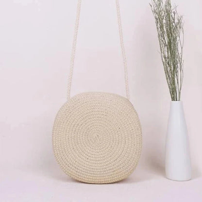 Bolsa de Palha Circular - Minimalista e Estilosa para o verão