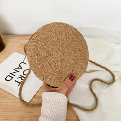 Bolsa de Palha Circular - Minimalista e Estilosa para o verão