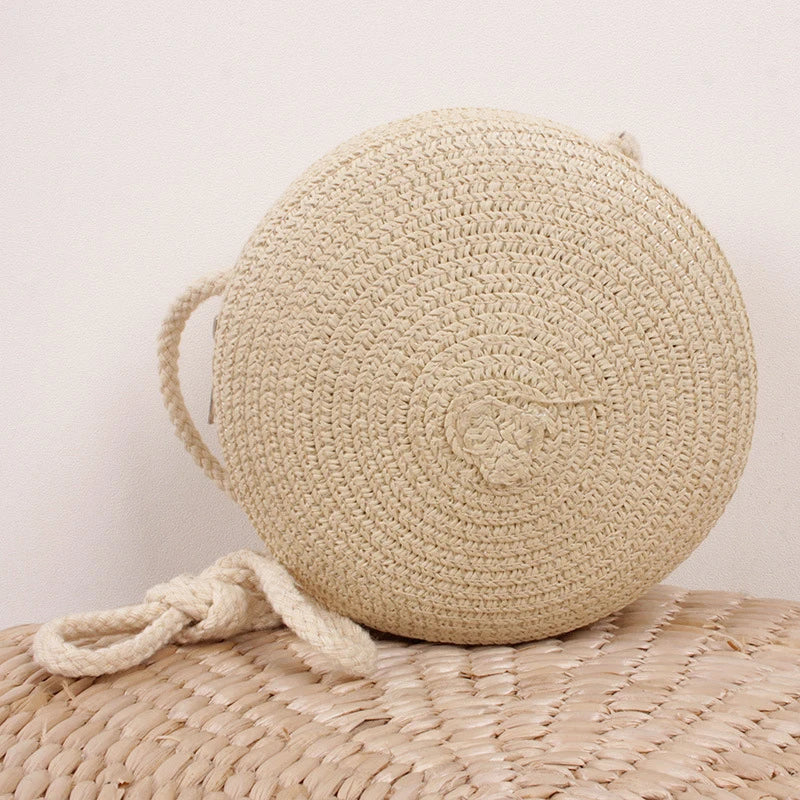 Bolsa de Palha Circular - Minimalista e Estilosa para o verão