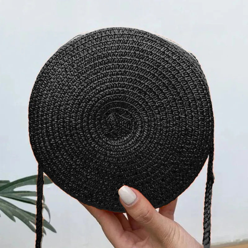 Bolsa de Palha Circular - Minimalista e Estilosa para o verão