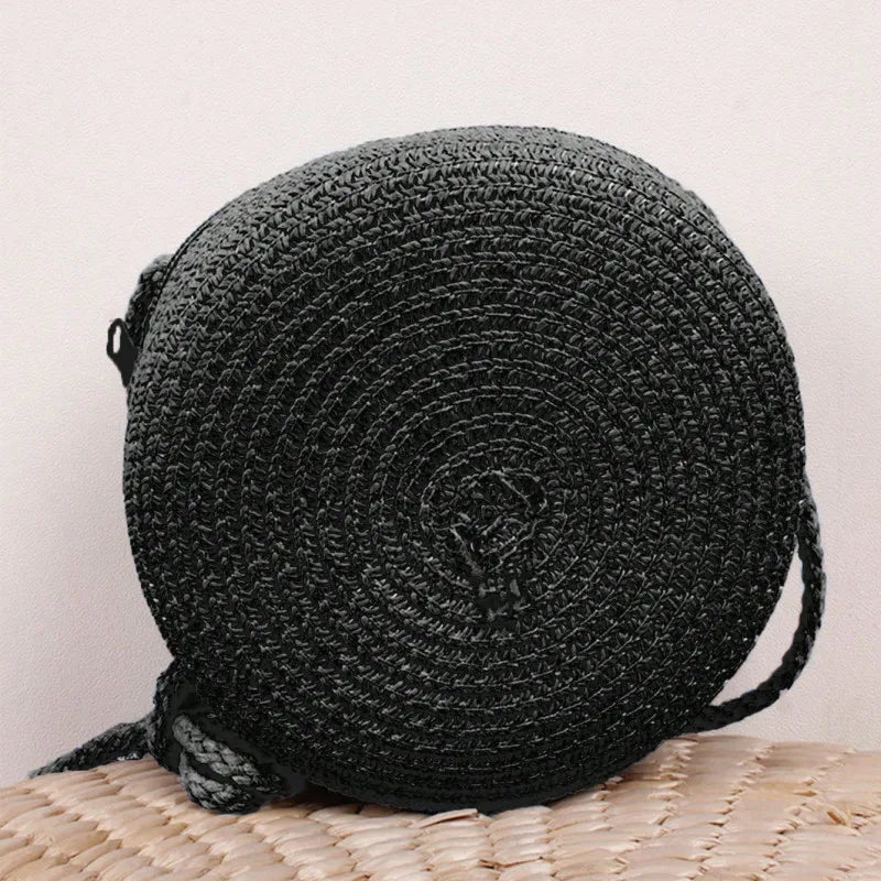 Bolsa de Palha Circular - Minimalista e Estilosa para o verão