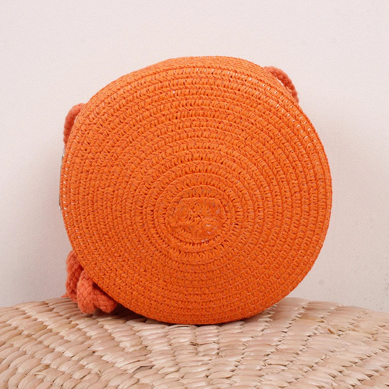 Bolsa de Palha Circular - Minimalista e Estilosa para o verão