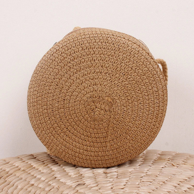 Bolsa de Palha Circular - Minimalista e Estilosa para o verão