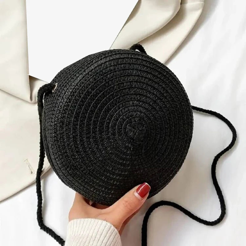 Bolsa de Palha Circular - Minimalista e Estilosa para o verão