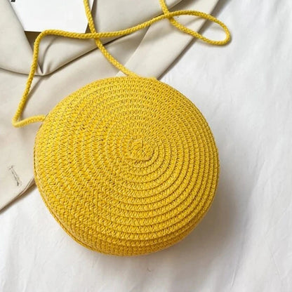 Bolsa de Palha Circular - Minimalista e Estilosa para o verão