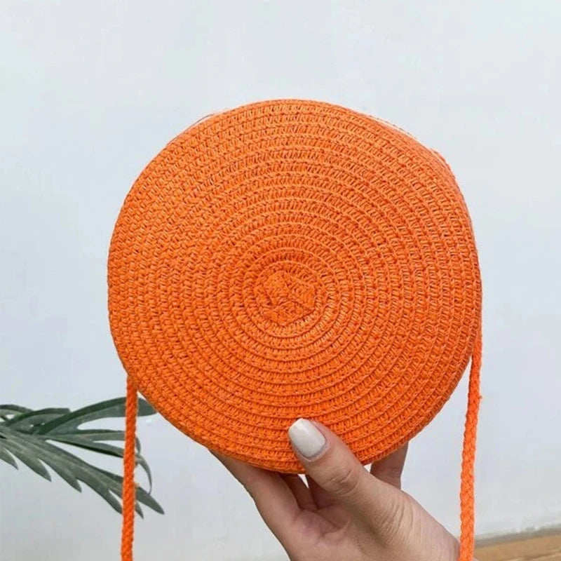 Bolsa de Palha Circular - Minimalista e Estilosa para o verão