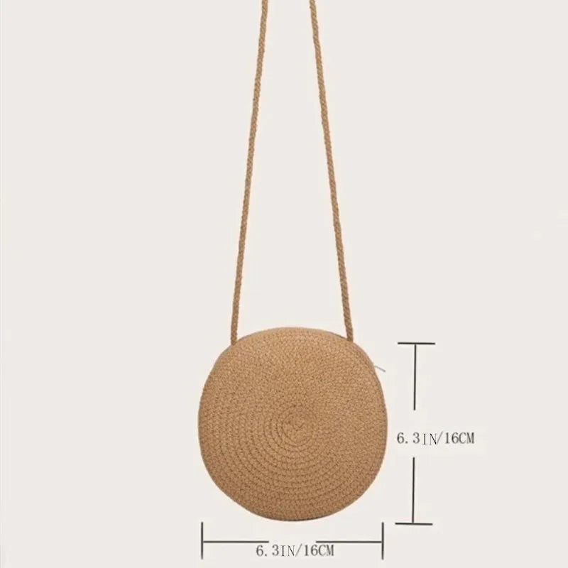 Bolsa de Palha Circular - Minimalista e Estilosa para o verão