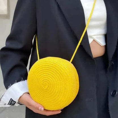 Bolsa de Palha Circular - Minimalista e Estilosa para o verão