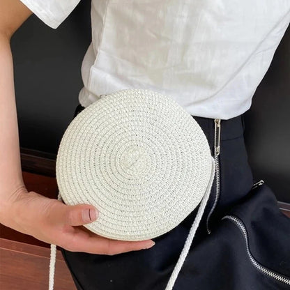 Bolsa de Palha Circular - Minimalista e Estilosa para o verão