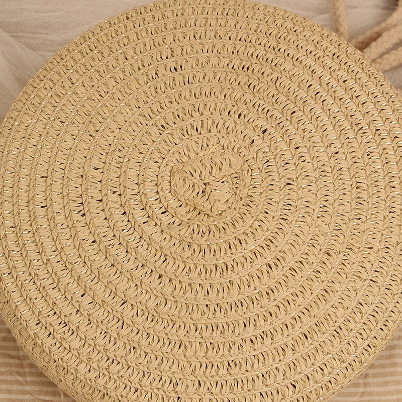 Bolsa de Palha Circular - Minimalista e Estilosa para o verão