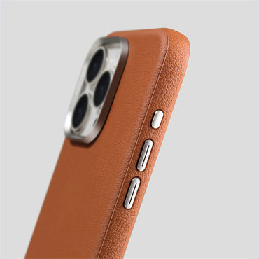 Capa de Couro Luxuosa para iPhone - Magnética/Magsafe e leve