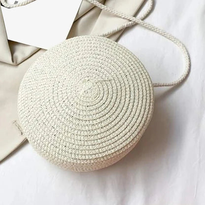 Bolsa de Palha Circular - Minimalista e Estilosa para o verão