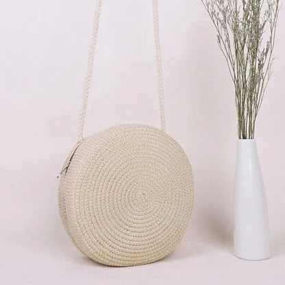 Bolsa de Palha Circular - Minimalista e Estilosa para o verão